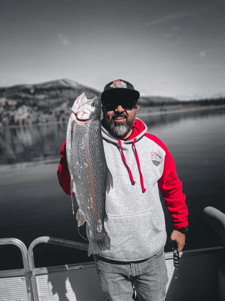 trout spinning rod caught fish