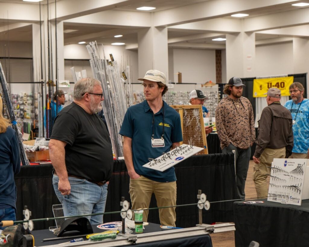 showing off rod guides